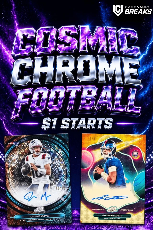 $1 STARTS - COSMIC CHROME FOOTBALL ALL NIGHT