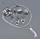 Vintage Silver Tone Jewelry Lot MCM Coro Avon Trifari Monet Liz Claiborne Lot