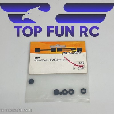 HPI 6158 FOAM WASHER 5X10X2MM (6PCS) FOR E10 & RS4 PRO/R40 SERIES | eBay