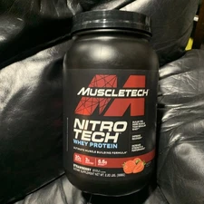 NEW MuscleTech Nitro Tech Whey Protein Milk Strawberry