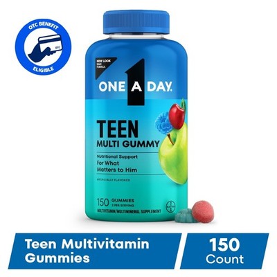 Teen Multivitamin for Boys, Teen Gummy Vitamins, Healthy Muscles, 150 Count