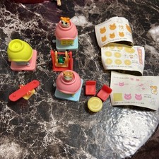 Tottoko Hamtaro Mini House  Doll Set with 3 Stickers Used