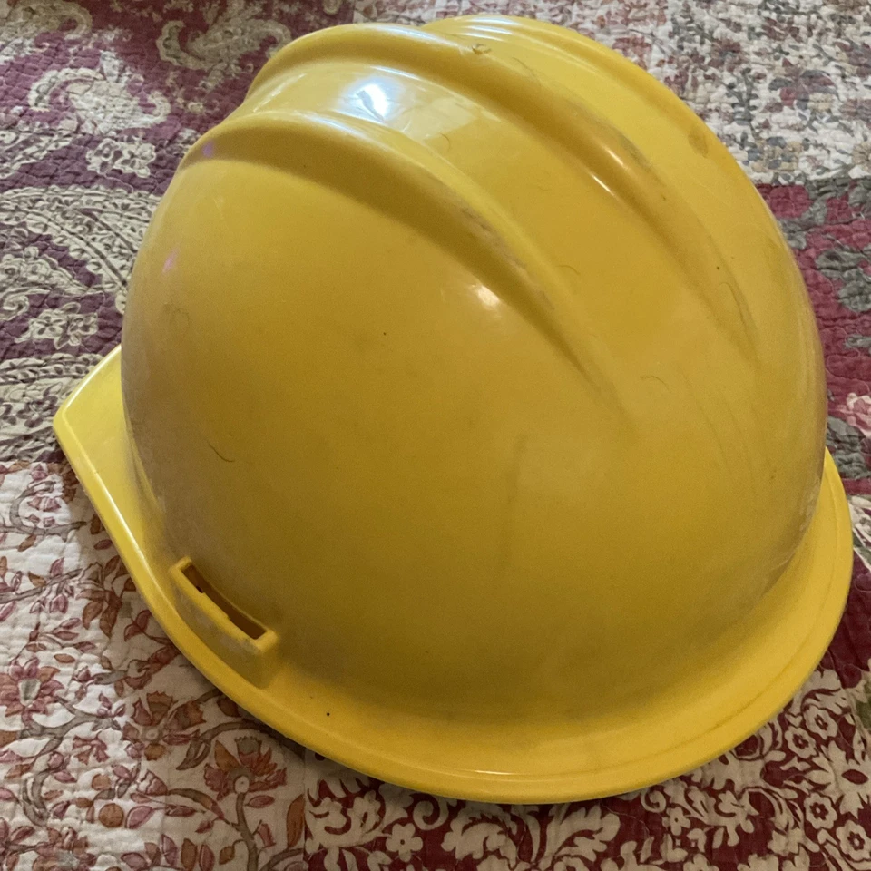 Sombrero duro amarillo Caltrans, Departamento de Transporte de California, hecho en EE. UU. Foto 4 de 4