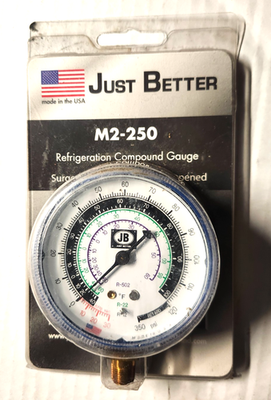 #ad Just Better M2 250 Combination R12 R22 R502 30 350 PSI Gauge $13.50