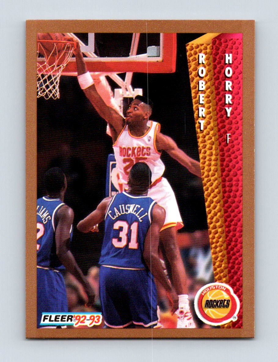 1992-93 Fleer #347 Robert Horry Houston Rockets Rookie