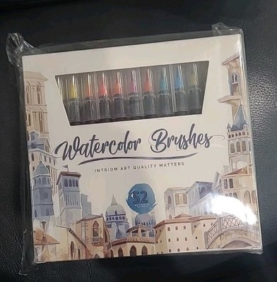  Watercolor Brush Pen Set 49 Colors 3 Water Brush Pens 8 Papers 