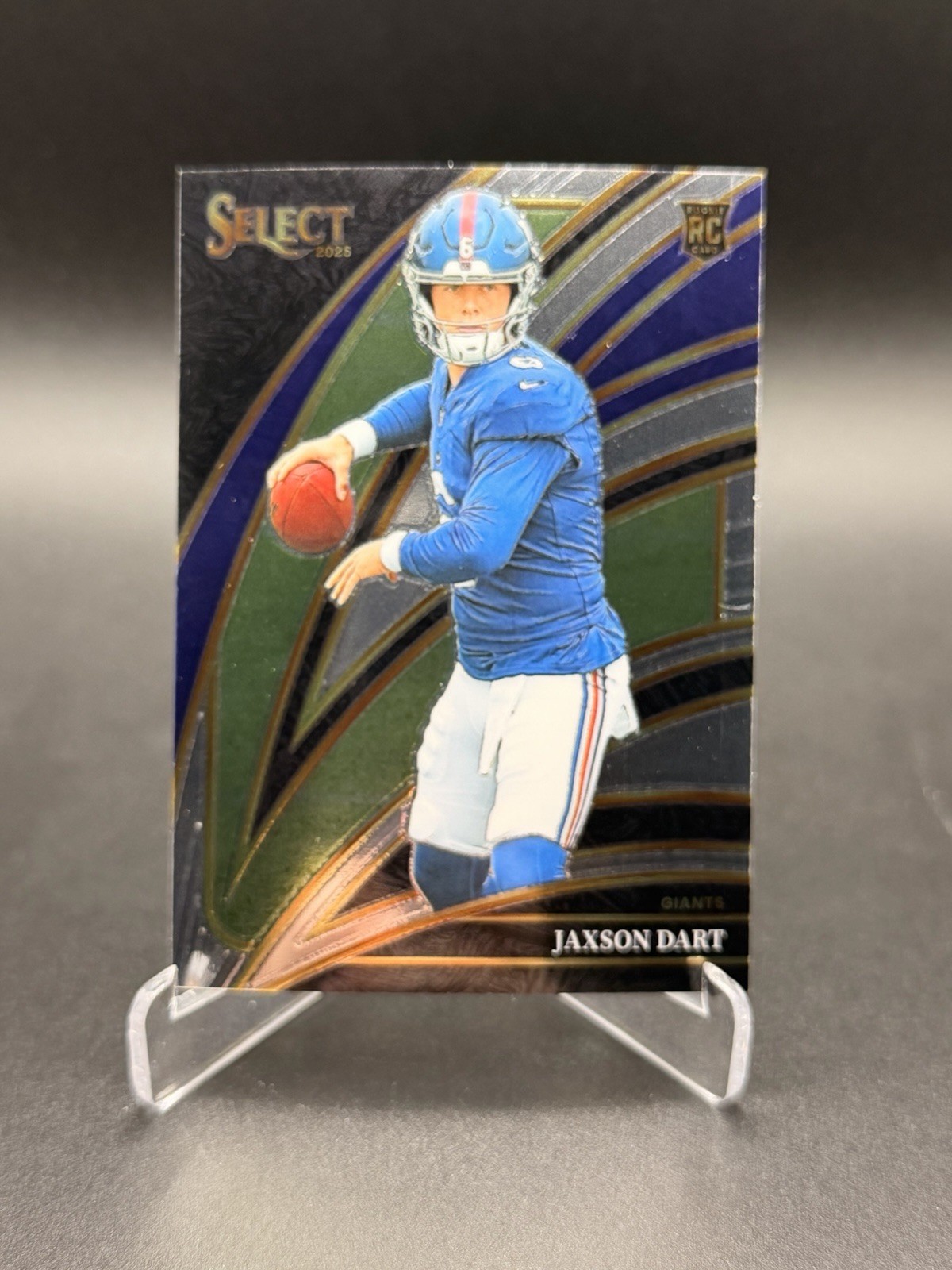 2025 Panini Select Jaxson Dart #293 Club Level RC Base Giants