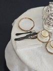 VINTAGE DOLLHOUSE ELEGANT BEAUTIFUL OUTDOOR METAL PATIO SET TABLE & CHAIRS PLUS+ — photo 9