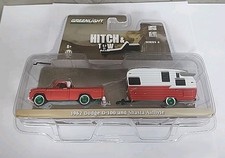 Greenlight Chase 1962 Dodge D-100 and Shasta Airflyte Green Machine Hitch & Tow