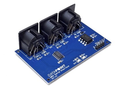 MIDI Serial Interface (5v) (with Thru & LED indicators) (Old Stock SALE)