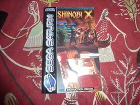 SEGA SATURN SHINOBI X ORIGINAL GAME  COMPLETE  WITH MANUAL