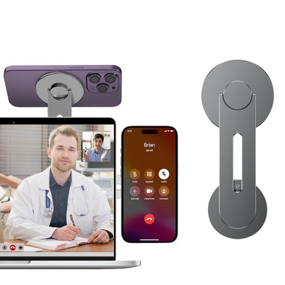 Supporto Magnetico Per Laptop In Fibra Di Carbonio: Attacco Laterale Per IPhone MagSafe E Altri