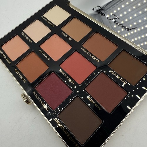Too Faced Just Peachy MATTES 12 Shade Eyeshadow Palette Velvet NEW - Picture 6 of 7