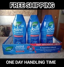 3 New 33.8 fl oz Bottles Nature's Way Joint Movement Glucosamine Ultra Strength