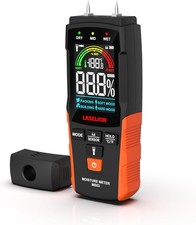 MS03 Wall Moisture Meter Pin & Pinless 2 in 1 Moisture Detector with Large Back