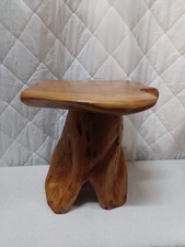 Tree Stump Stool Natural Edge Side Table, Plant Stand, Much More. L-57