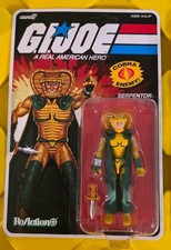 Super 7 Reaction Plus GI Joe Serpentor Cartoon O-Ring Wave 2 Unpunched Rare