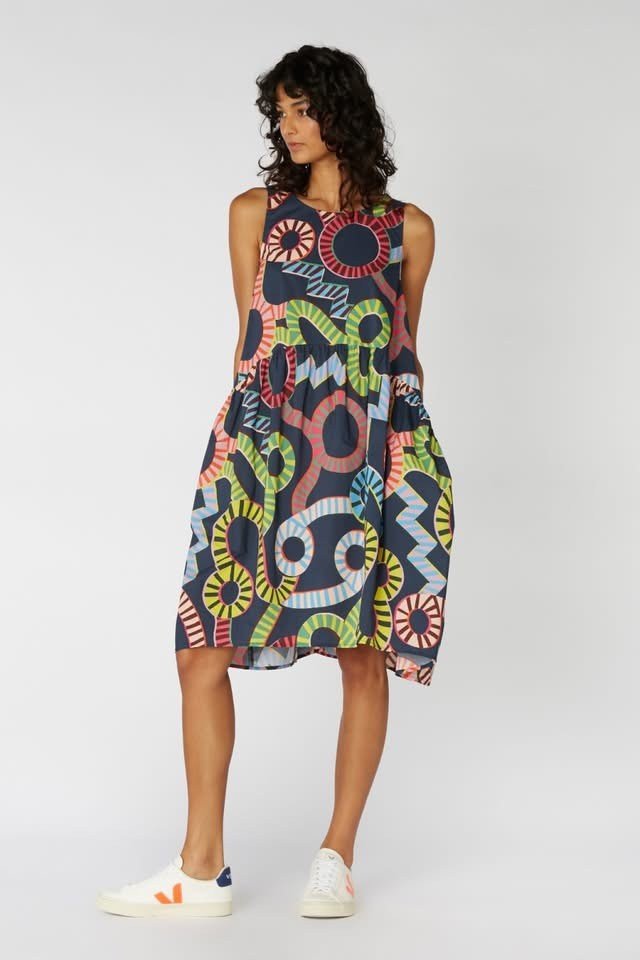 Near New Gorman x Camilla Perkins “Aquarius” Tulip Dress Sz 10
