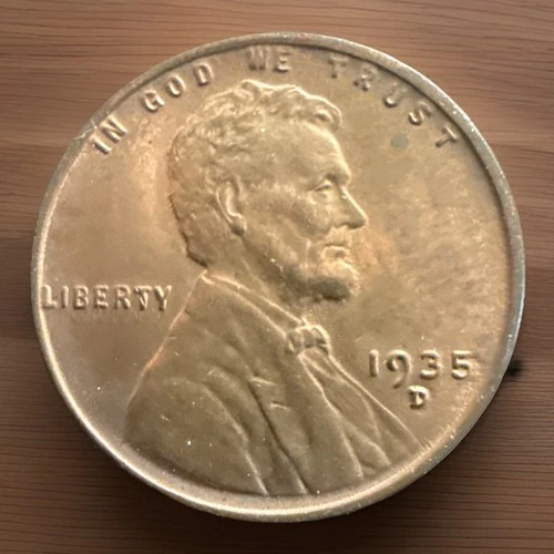 1935-D BU BN Lincoln Wheat Cent Penny ACTUAL COIN 1134