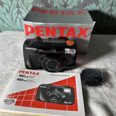 Pentax IQZoom 120 35mm Vintage Film Camera Used With Box And Manual