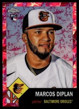 2022 Topps Chrome Platinum MARCOS DIPLAN FUCHSIA TOILE REFRACTOR 3/100 #465