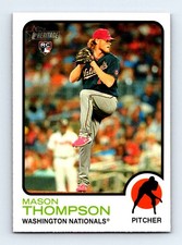 #113 2022 Topps Heritage Mason Thompson RC Washington Nationals
