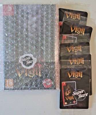 Super Rare Games #137 Vigil Longest Night Nintendo Switch New/ 5 Packs Of Cards