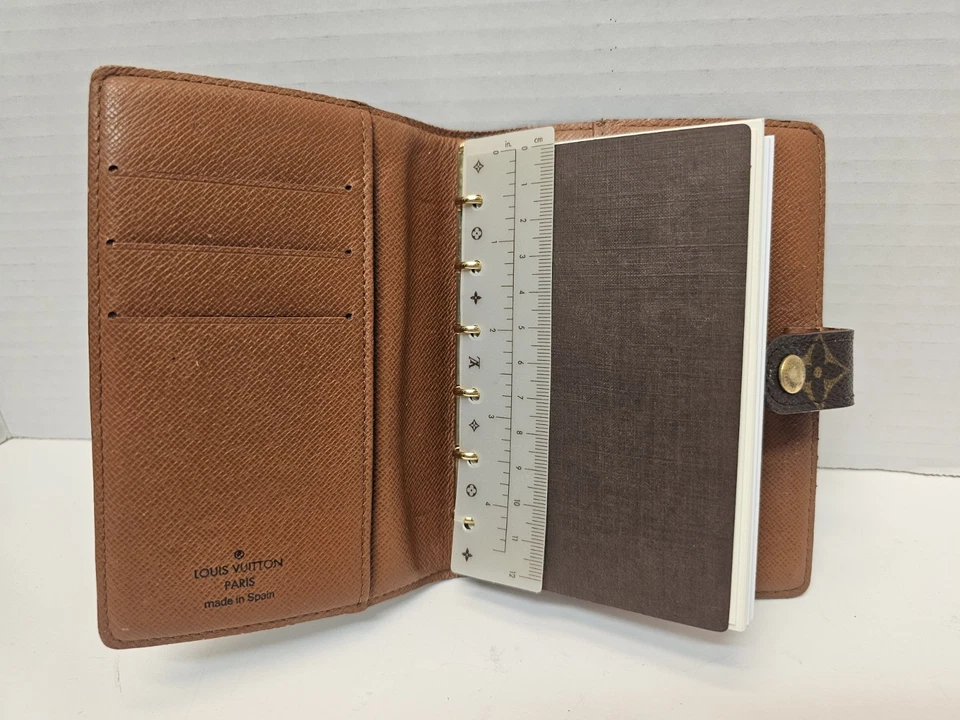 Louis Vuitton Monograma Agenda 6 Anillos Carpeta Cuaderno Agenda PM EXTRAS UNISEX Foto 3 de 4