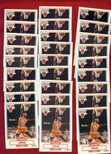 LOT of (92) 1990-91 Fleer Michael Jordan #26 w/Err NM+-MT (READ)