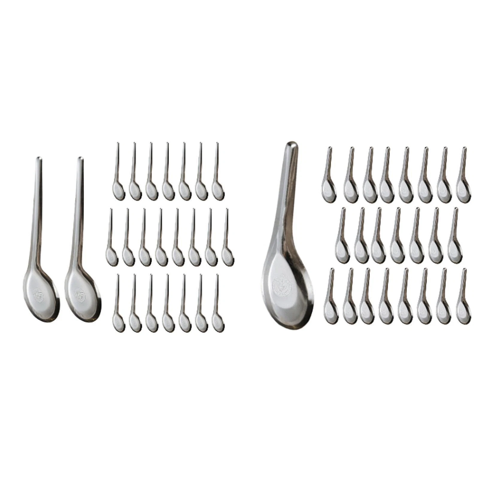24x Soup Spoons Dinner Spoons Polished Teaspoons Lightweight Tablespoons for Hot