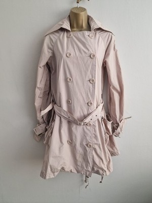 Tom Wolfe Coat Size S/M Lightweight Belted Collared