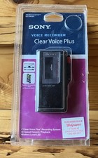 SONY M-470 Clear Voice Plus Microcassette Voice Recorder w/ Tape Open Package 