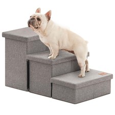Dog Stairs for High Bed 18" H, Foldable Pet Stairs for Small Medium or Large ...