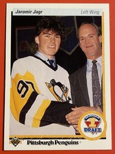 1990-91 Upper Deck Jaromir Jagr #356 RC Penguins