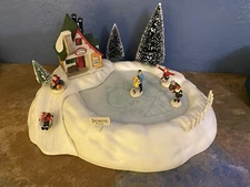 Lemax Animated Skating Pond - Vintage