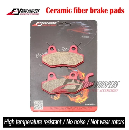 Pastillas de freno delanteras traseras de cerámica para Kawasaki Ninja 125 Ninja 250 300 400 Z300 Z400 Foto 2 de 4