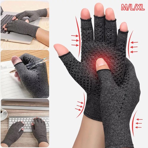 Arthritis Handschuhe Rheumatische Kompressionshandschuhe Fingerlose Handschuhe - Bild 2 von 10