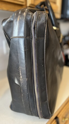 Gucci Vintage 1960’s Leather Sylvie Web Leather Lock Extra Large Suitcase No.67 - Picture 8 of 23
