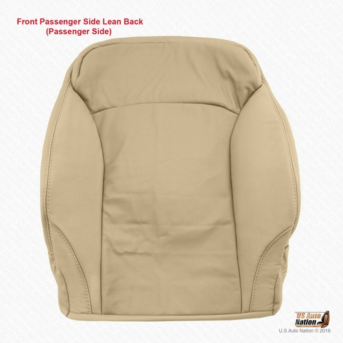 Fits 2009-2013 Lexus IS350 PASSENGER Bottom & Top Perforated Leather Cover Tan - Picture 2 of 5
