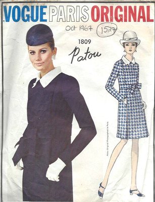 Modèle de couture VOGUE vintage 1954 ROBE B34 & BOLERO (R407