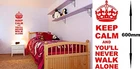 Keep Calm And You'll never Walk Alone Wall Art Decal Sticker For Bedroom Wall