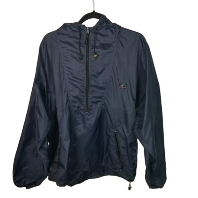 vintage Helly Hansen blue hooded rain jacket windbreaker mens S