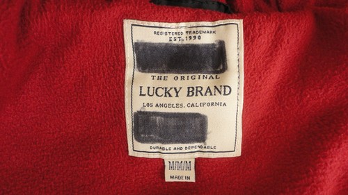 LUCKY BRAND Juniors Winter Puffy Hoodie Jacket SIZE M Black Long Sleeve - Picture 10 of 12