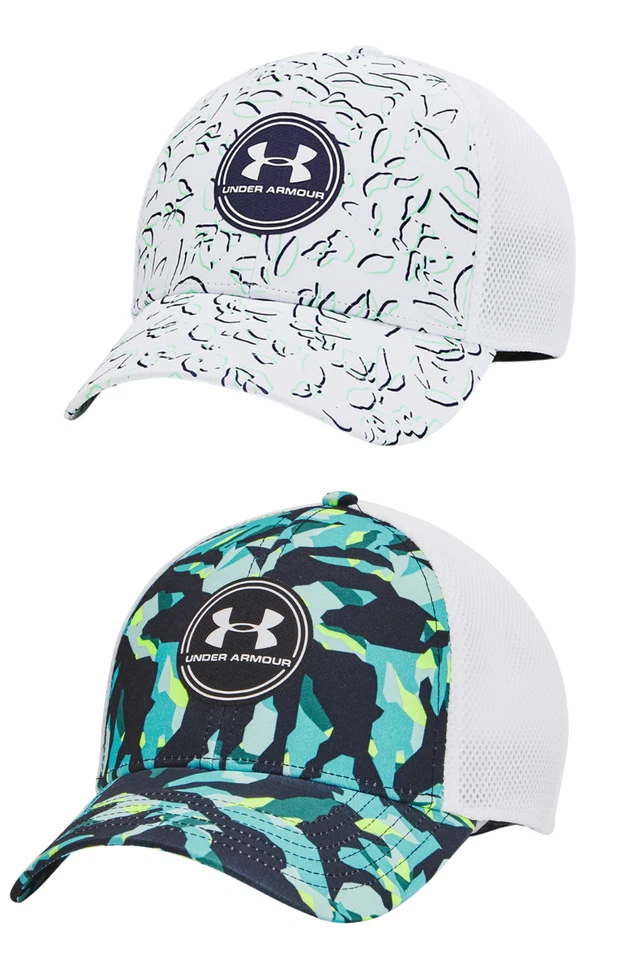 Under Armour Herren Iso-Chill Driver Mesh Cap, Black Camo oder White Multi, NEU