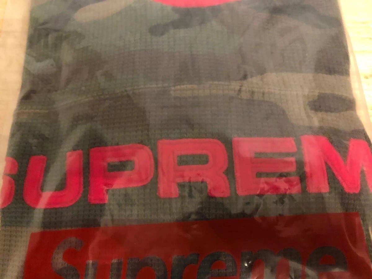 トップス Supreme Hooded Waffle Ringer camo Supreme Hooded Waffle Ringer Woodland Camo FW17 NWT Sz M | eBay