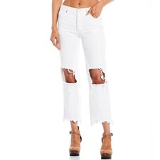 We The Free Jeans Free People Maggie Mid Rise Straight Leg Jeans Size 25