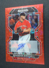 Brandon Birdsell 2022 PRIZM DRAFT PICKS RED NO HUDDLE 10/99 AUTO Card #PDP143