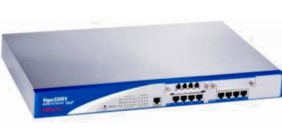DrayTek Vigor 3300V Multi-WAN Firewall mit VoIP mit 4FXS Modul und Rackohren