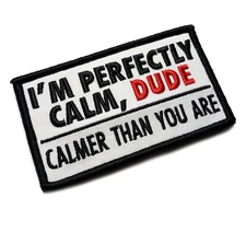 THE BIG LEBOWSKI, WALTER "CALMER THEN YOU ARE" DUDE (PATCH)
