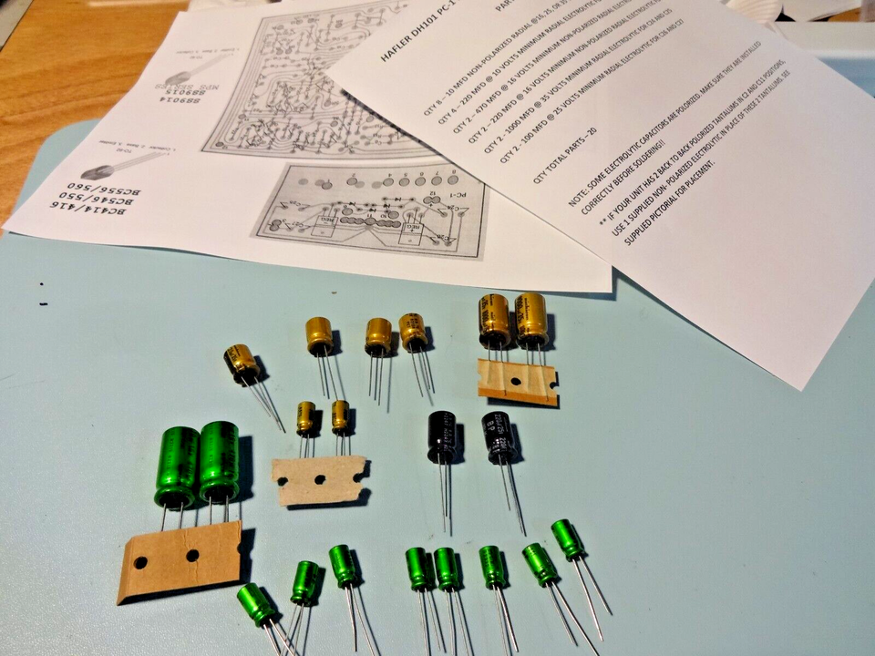 HiFiMAN He6 Kit Riparazione Semiconduttori Per Pre-Amplificatore Hafler DH- 101 - Ricambi DYNACO HAFLER Semiconduttori Hafler Dh-101